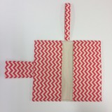 Nappy Wallet - Chevron - Watermelon